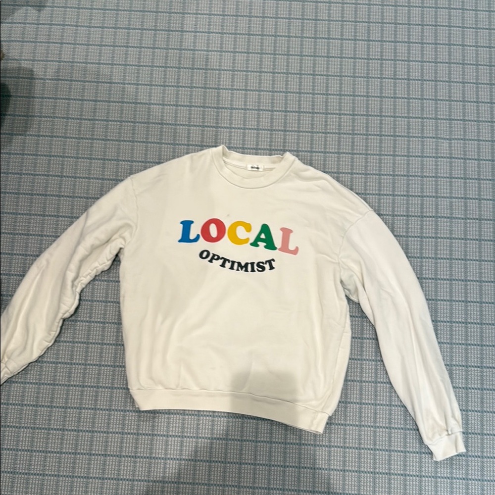 Madhappy White Crewneck Sweatshirt